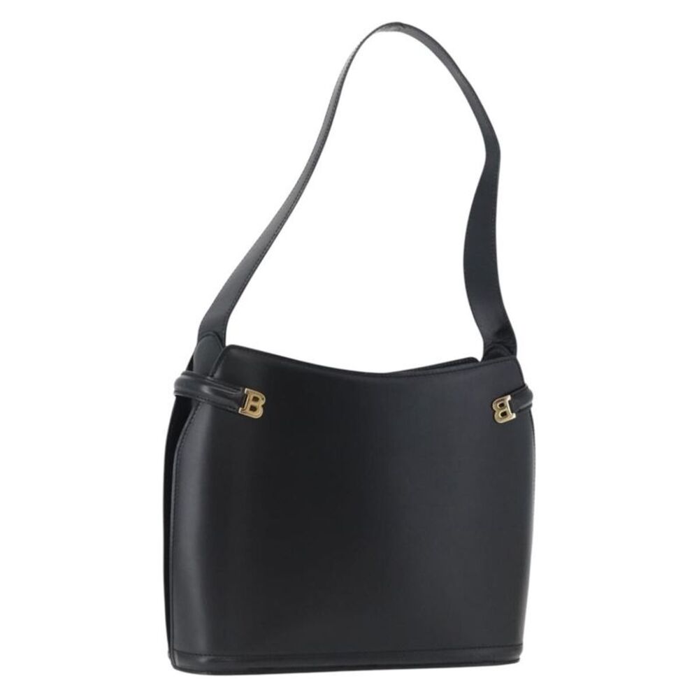 Bally Vintage Leather Black Leather Handbag